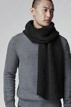 Accesorios Canada Goose Hombre Outlet - Invierno Bufanda Negros YW7319486